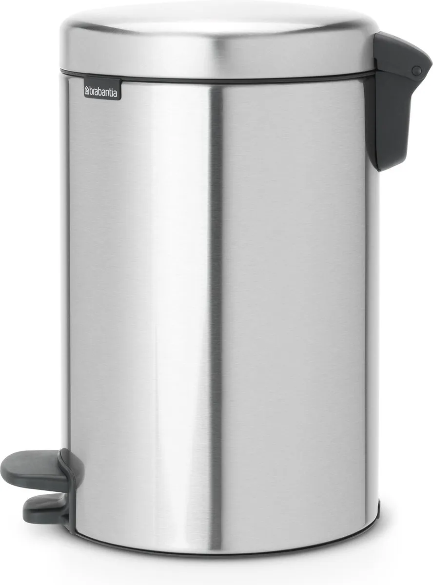 Brabantia NewIcon Prullenbak 12L - Matt Steel Fingerprint Proof