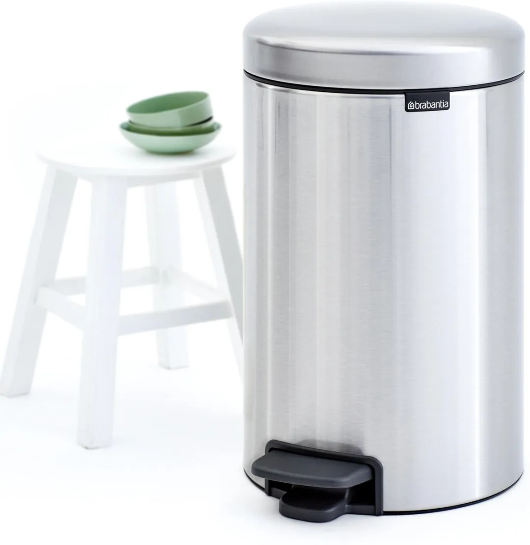 Brabantia NewIcon Prullenbak 12L - Matt Steel Fingerprint Proof - afbeelding 6 van 6