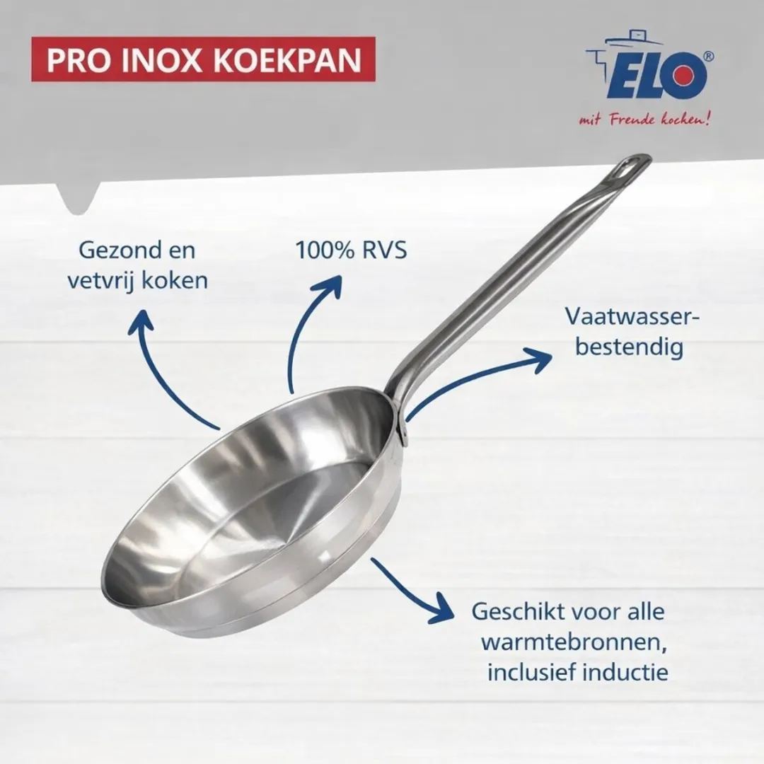 Fackelmann Elo Profi Brillant Keukenset 5-delig - 2 Koekenpannen 24/28cm & 3 Kookpotten 12/16/20cm