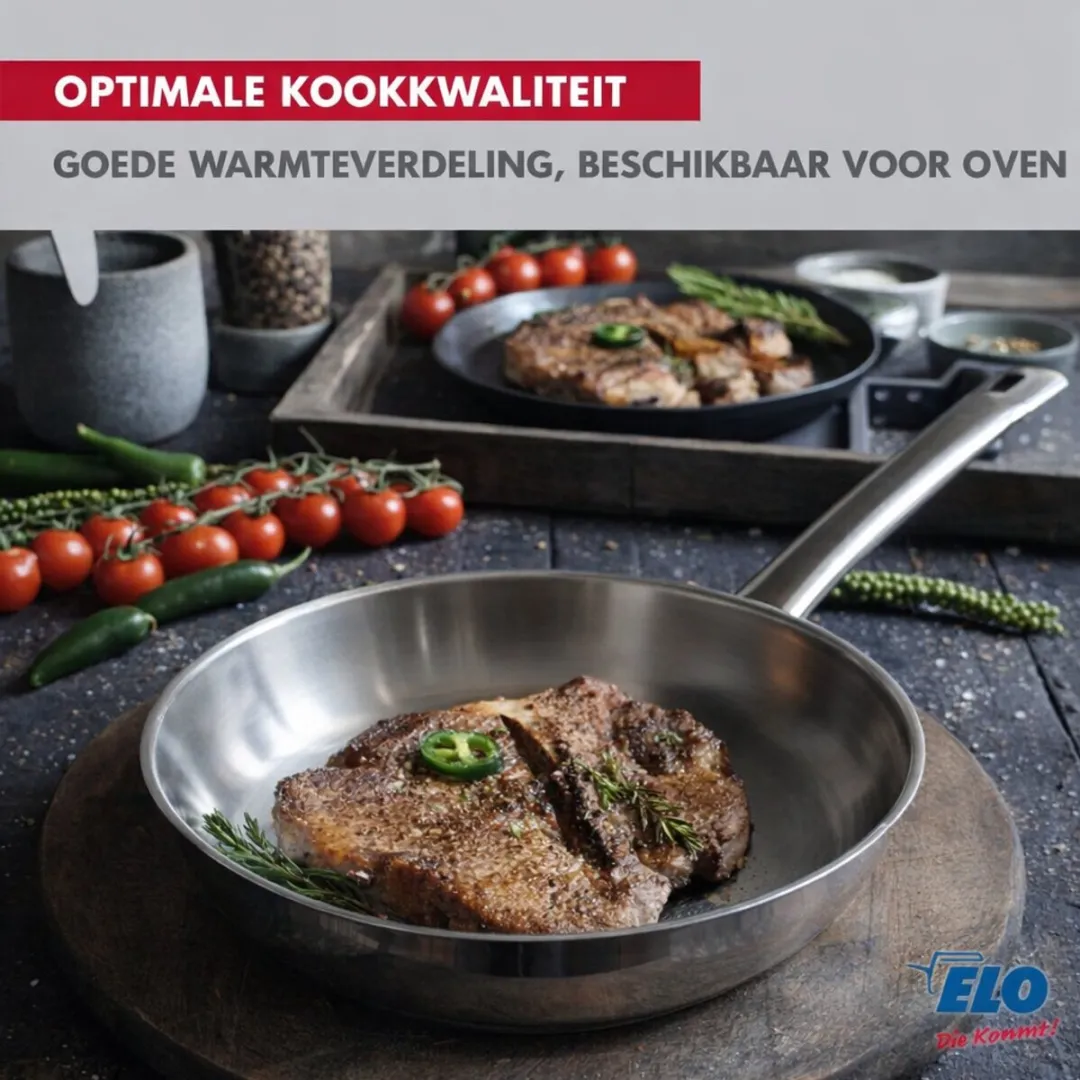 Fackelmann Elo Profi Brillant Keukenset 5-delig - 2 Koekenpannen 24/28cm & 3 Kookpotten 12/16/20cm
