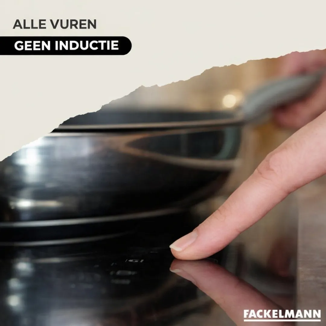 Fackelmann Etherna Set 2 Pannen 20/28cm + 3 Potten 16/20/24cm - Roestvrij staal