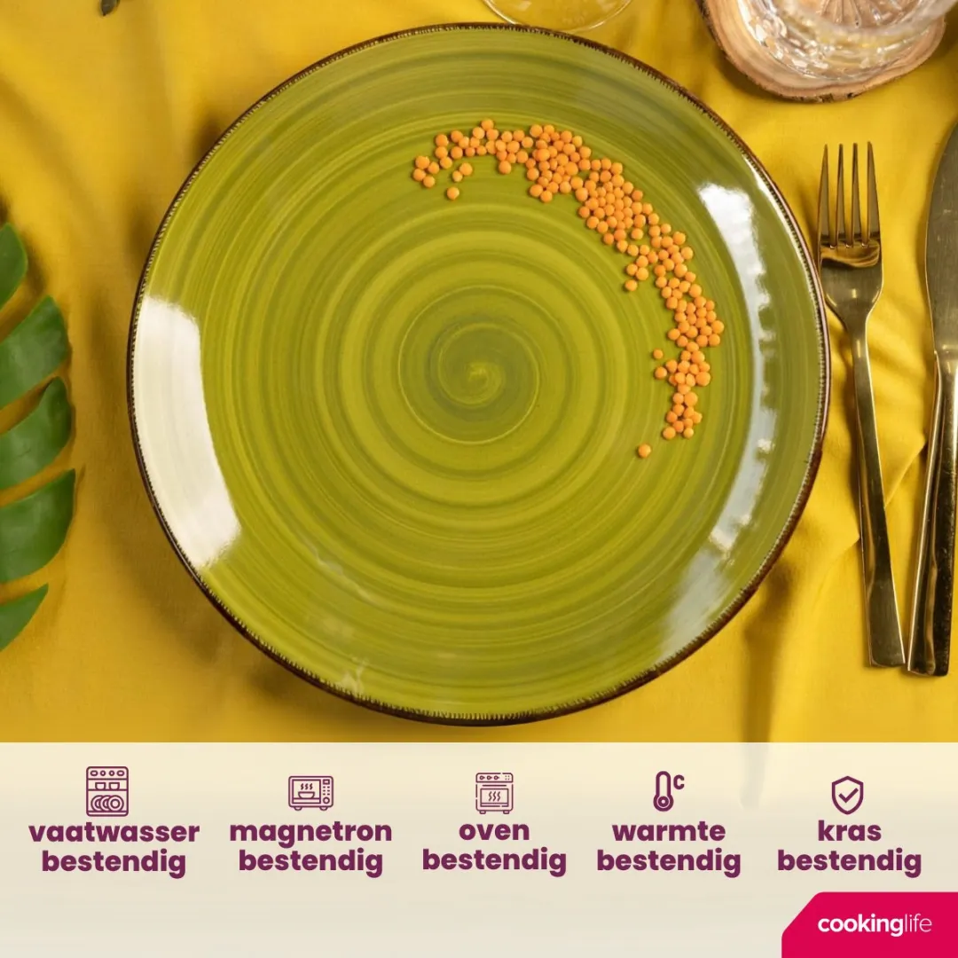 Cookinglife Delice Serviesset Groen 18-delig - 6 Personen