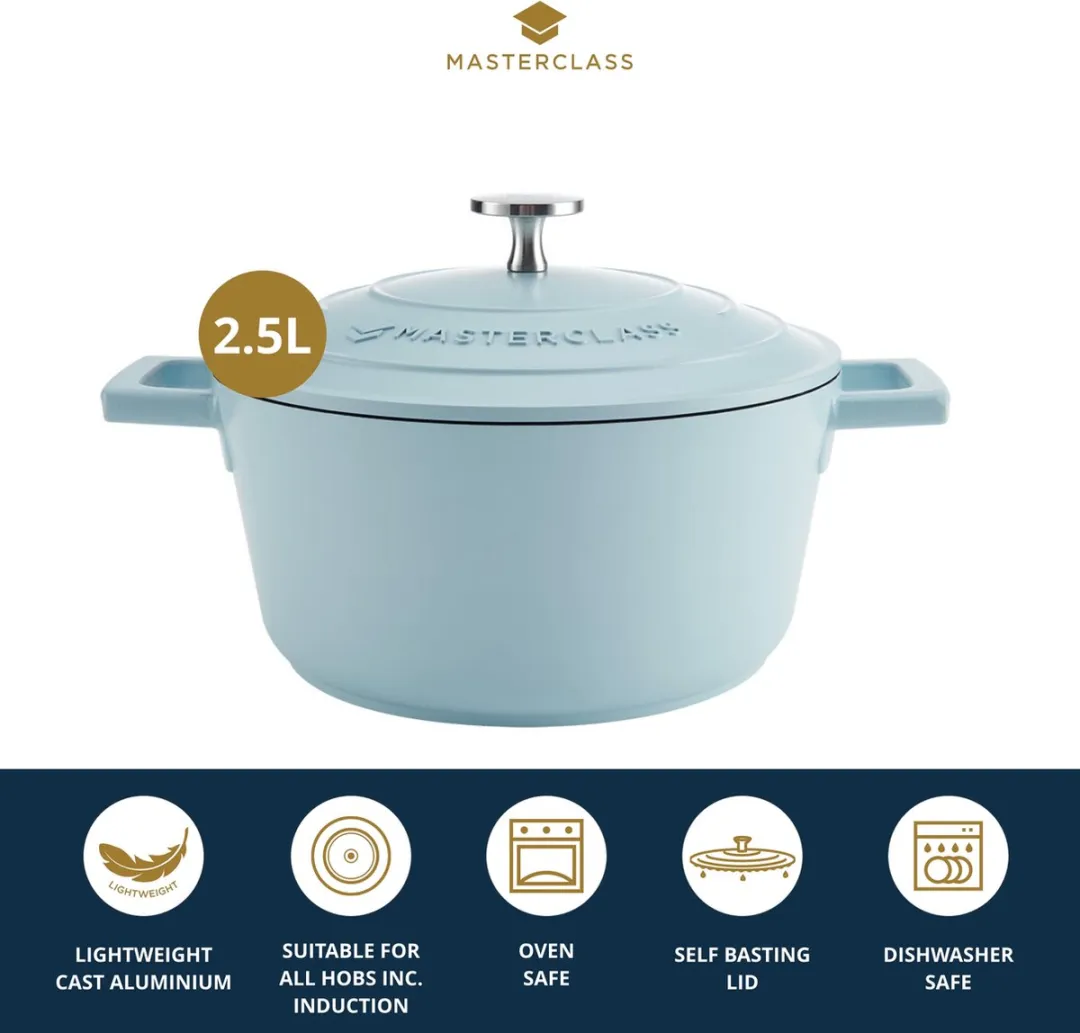 MasterClass Hemelsblauwe Braadpan 2,5L - 21cm