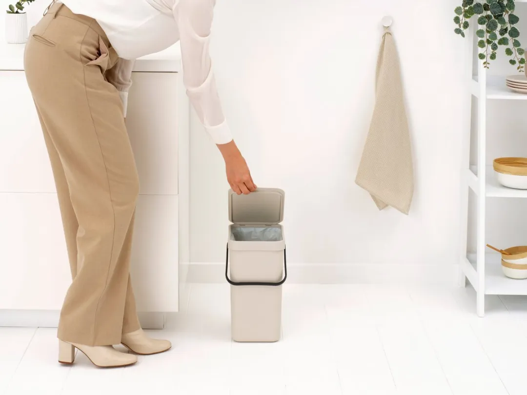 Brabantia Sort & Go Prullenbak 12L - Soft Beige