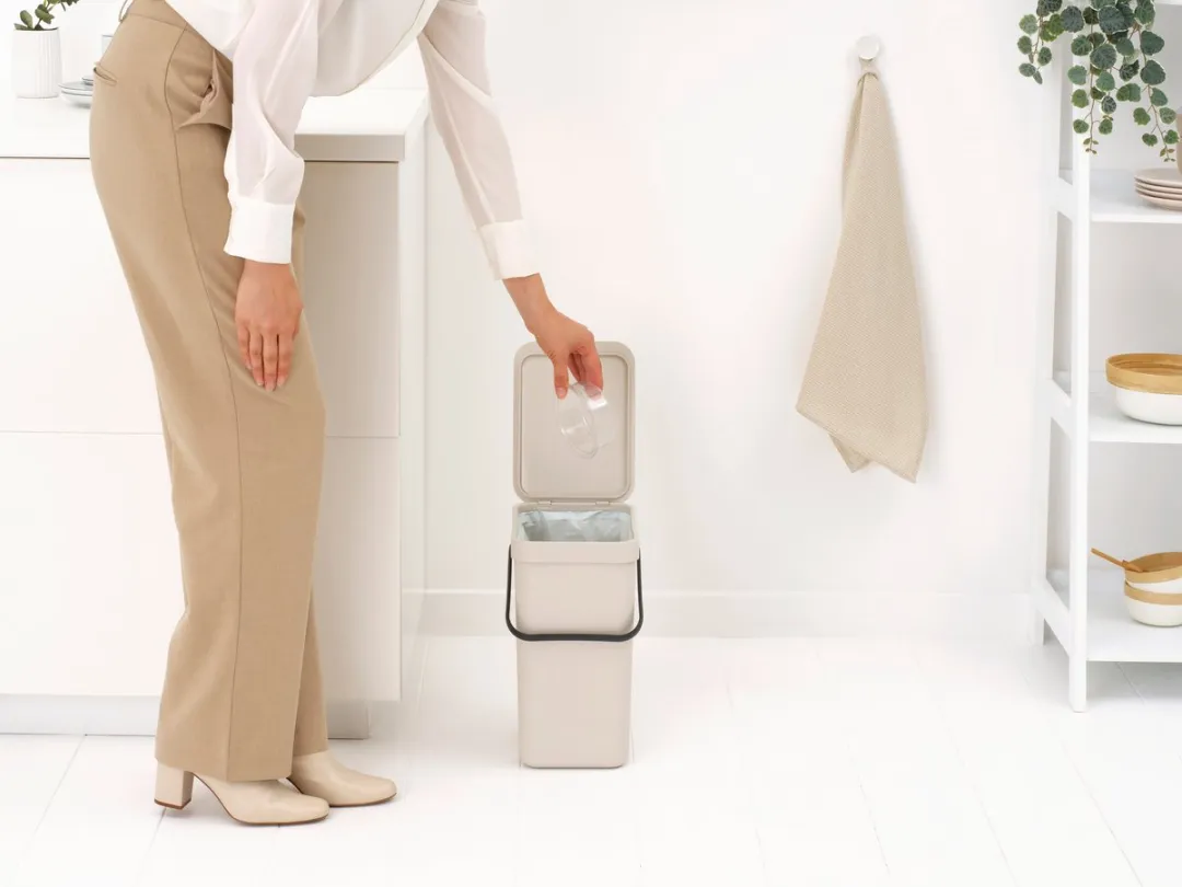 Brabantia Sort & Go Prullenbak 12L - Soft Beige