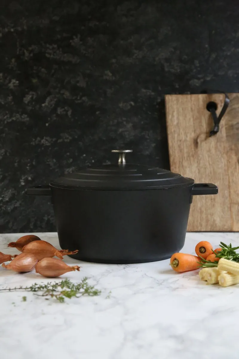Masterclass Lichtgewicht Braadpan 4L - 24cm - Zwart