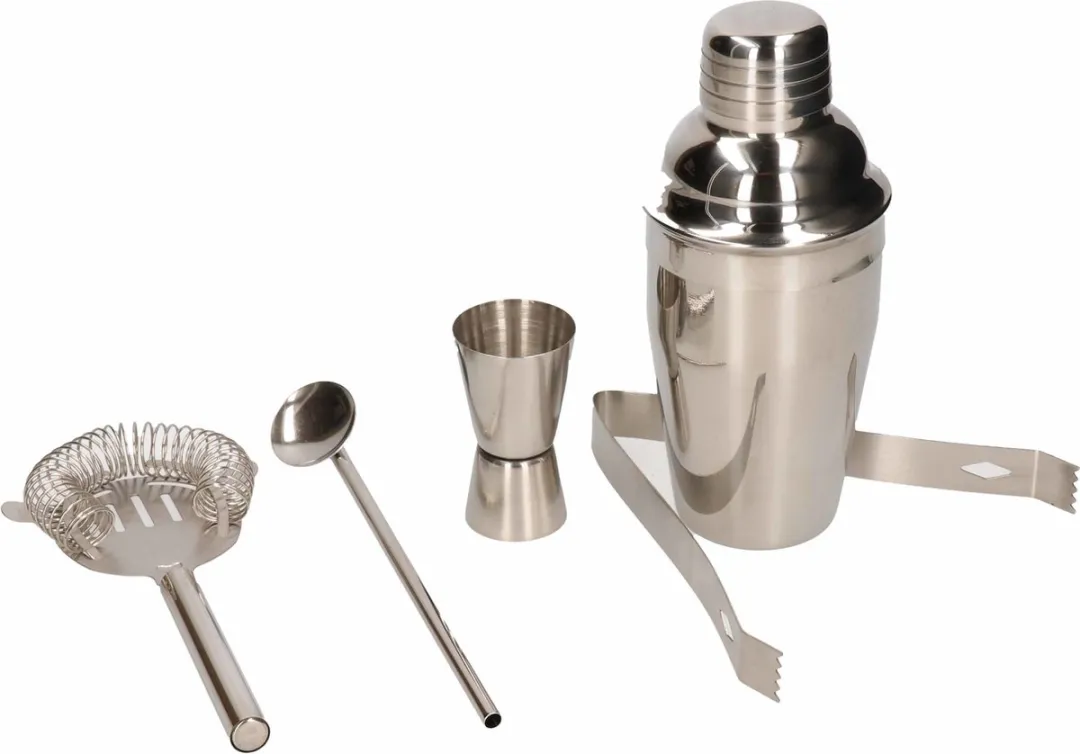 Alpina Margarita Cocktailset - 4 Glazen + Shaker RVS - 250ml