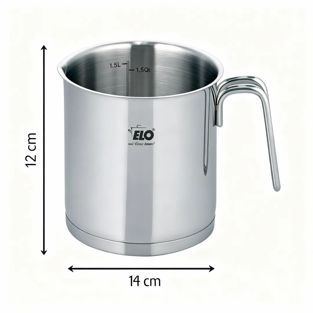 Fackelmann Elo 7241526 Melkkan - 1,6L - Roestvrij staal