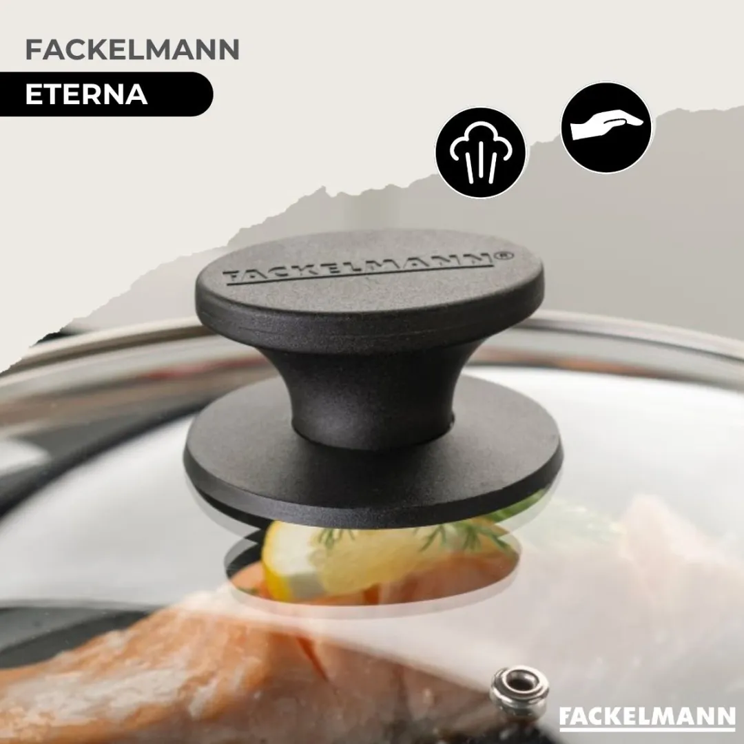 Fackelmann 9353050 Kookset - 3 Pannen 20/24/28cm + 3 Potten 16/20/24cm - Roestvrij staal