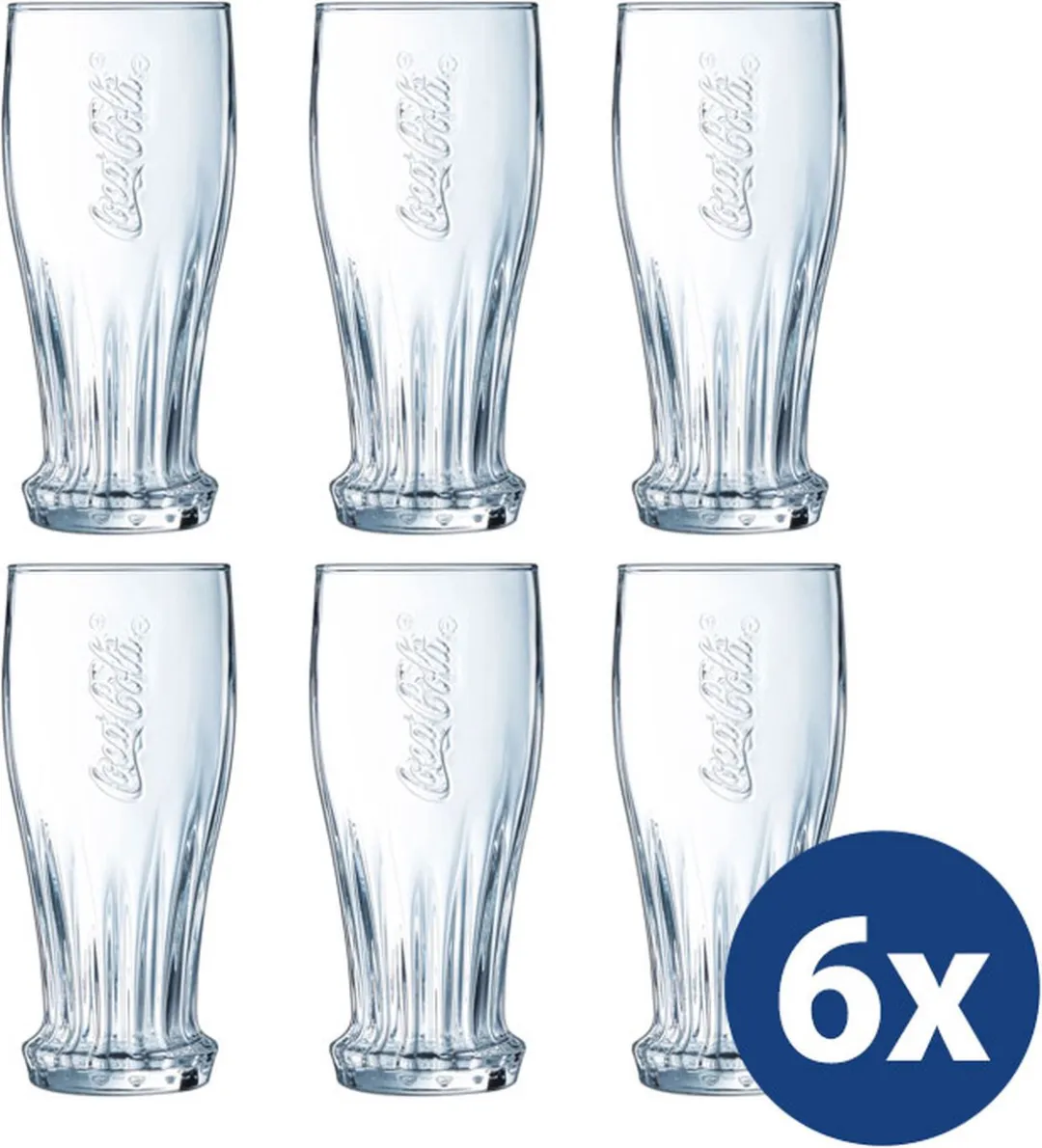 Luminarc Coca Cola Glazen 350ml - Set van 6