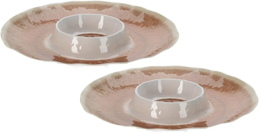 Excellent Houseware Hapjes/Tapas Serveerschaal 2x