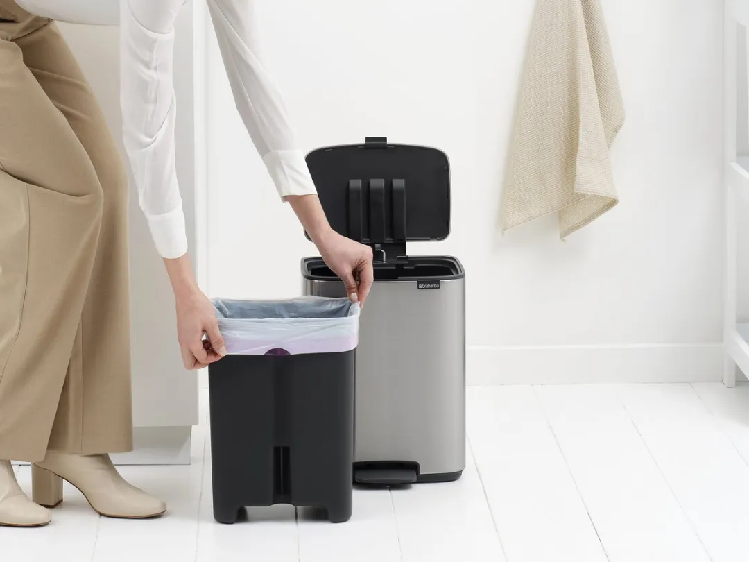Brabantia Bo Pedaalemmer 12L - Matt Steel Fingerprint Proof