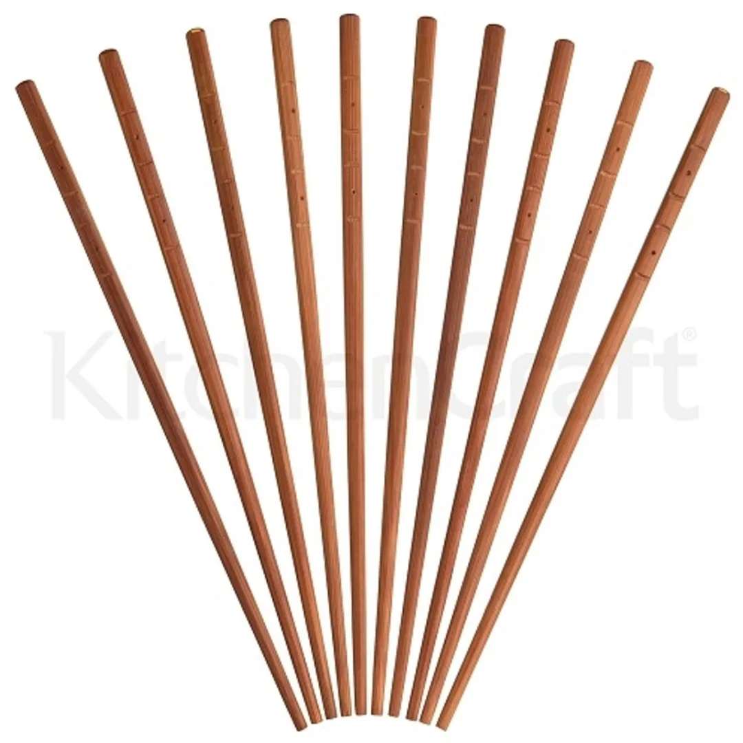 KitchenCraft Bamboe Eetstokjes - 10 Stuks