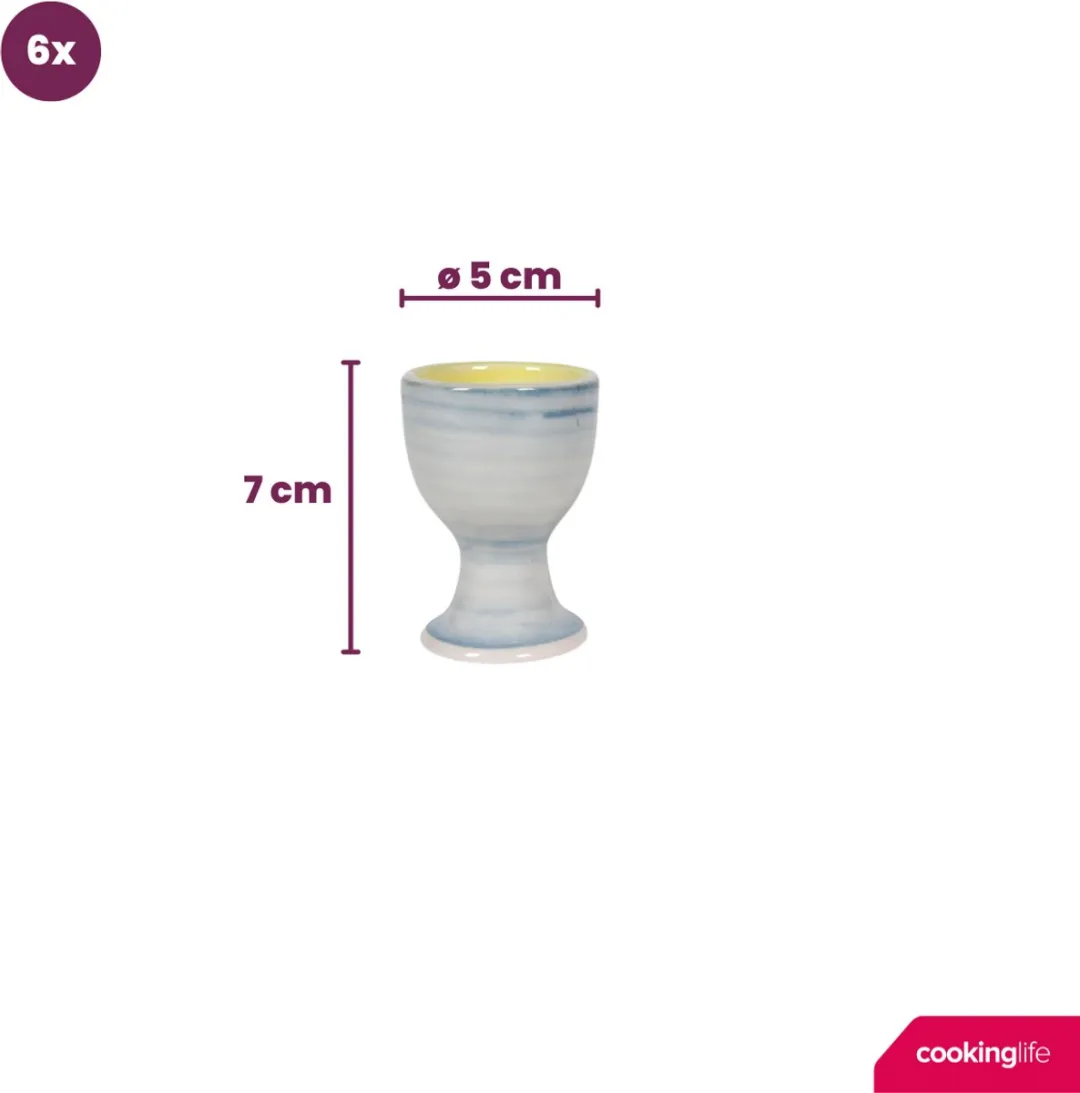 Cookinglife Eierdopjes Pastel Harmony - 6 Stuks