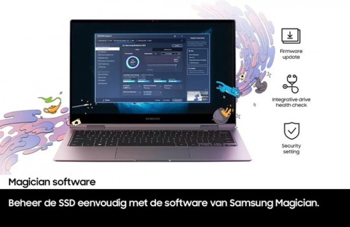 Samsung T7 Resurrected MU-PC1T0H/WW Externe SSD 1TB - Blauw