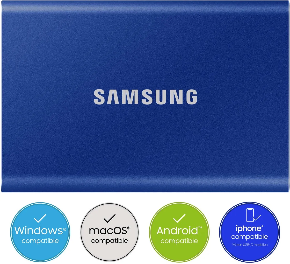Samsung T7 Resurrected MU-PC1T0H/WW Externe SSD 1TB
