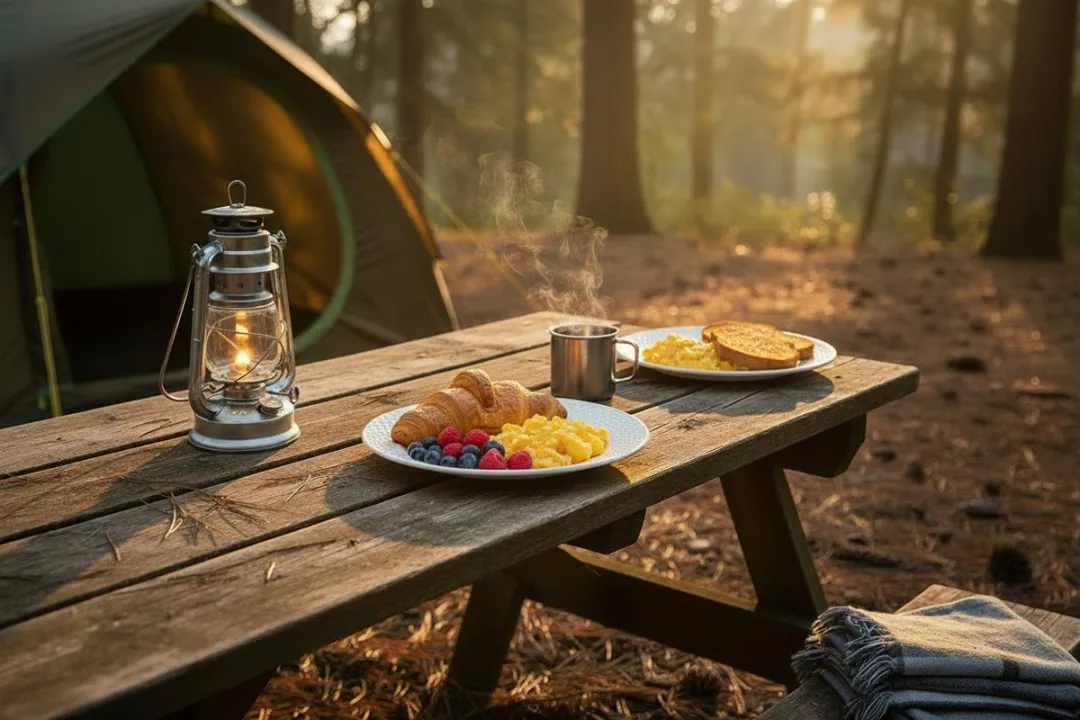 Cookinglife CampVibe Ontbijtborden - 4 Stuks - Ø21cm - Melamine