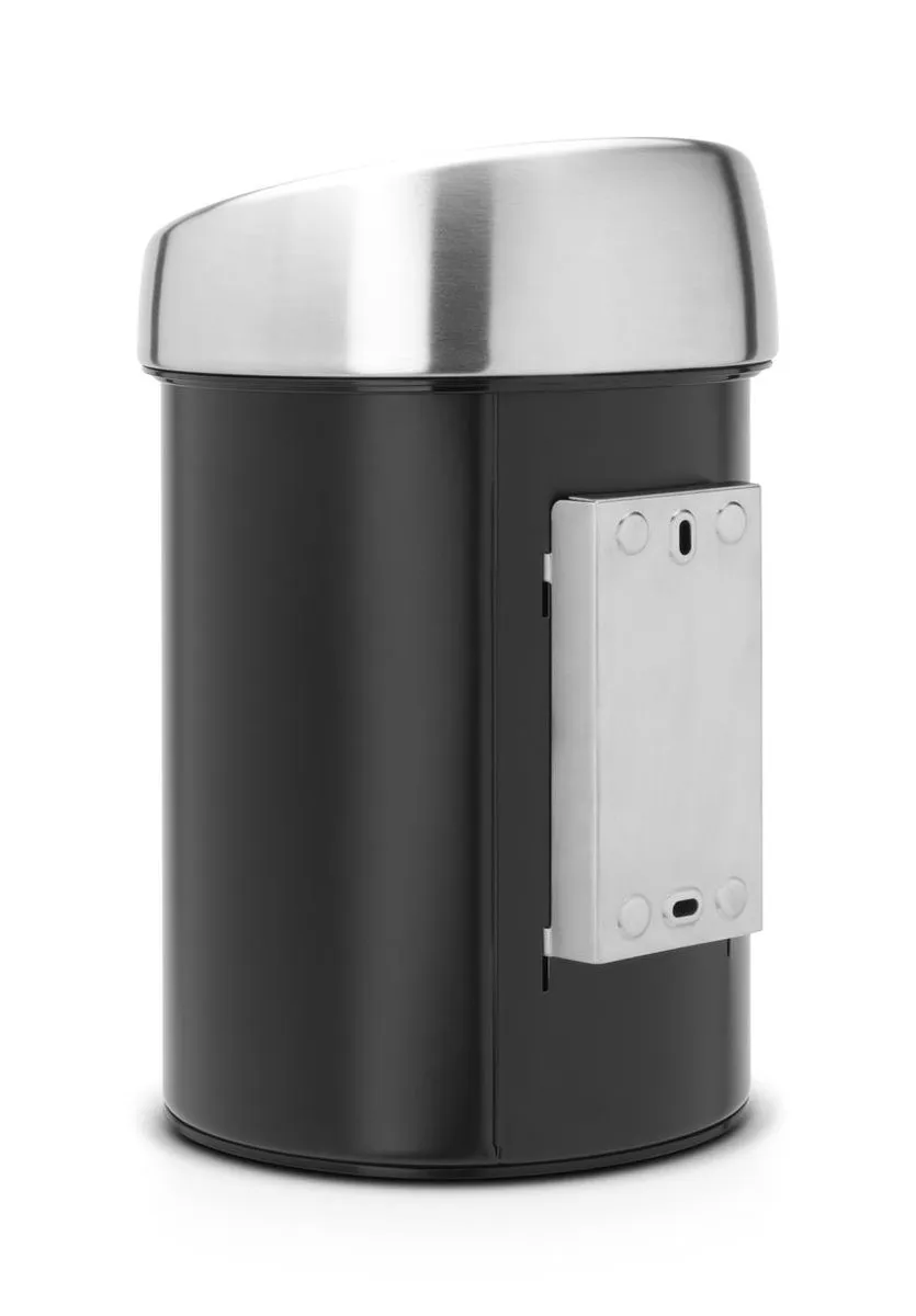 Brabantia Touch Bin Prullenbak 3L - Matt Black - afbeelding 6 van 6