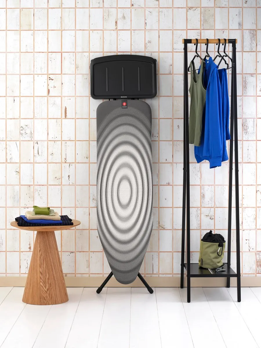 Brabantia Strijkplank B 124x38cm - Stoomgeneratorhouder - Titan Oval - afbeelding 6 van 6