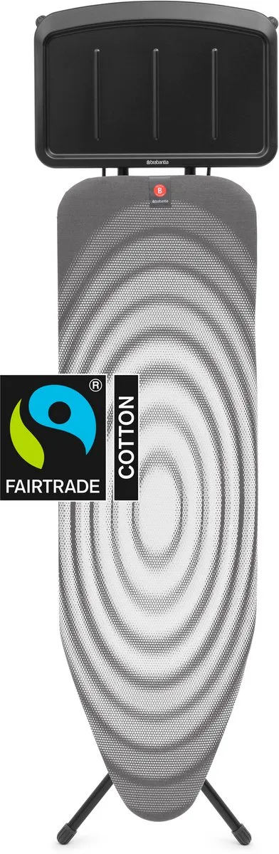 Brabantia Strijkplank B 124x38cm - Stoomgeneratorhouder - Titan Oval