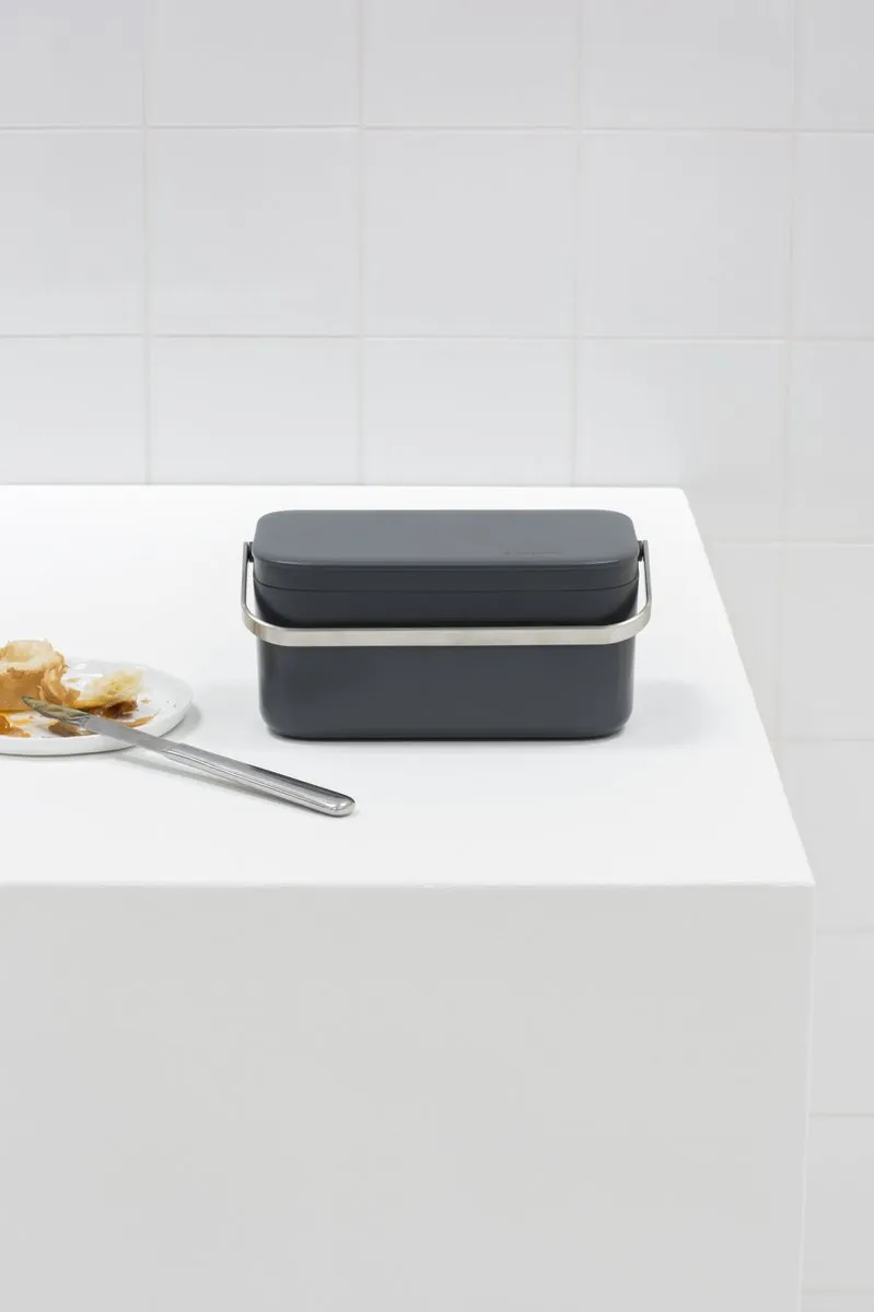 Brabantia SinkSide Afvalbakje 1,8L - Dark Grey