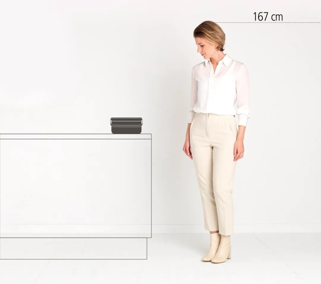 Brabantia SinkSide Afvalbakje 1,8L - Dark Grey