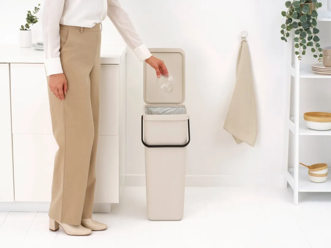 Brabantia Sort & Go Prullenbak 40L - Soft Beige