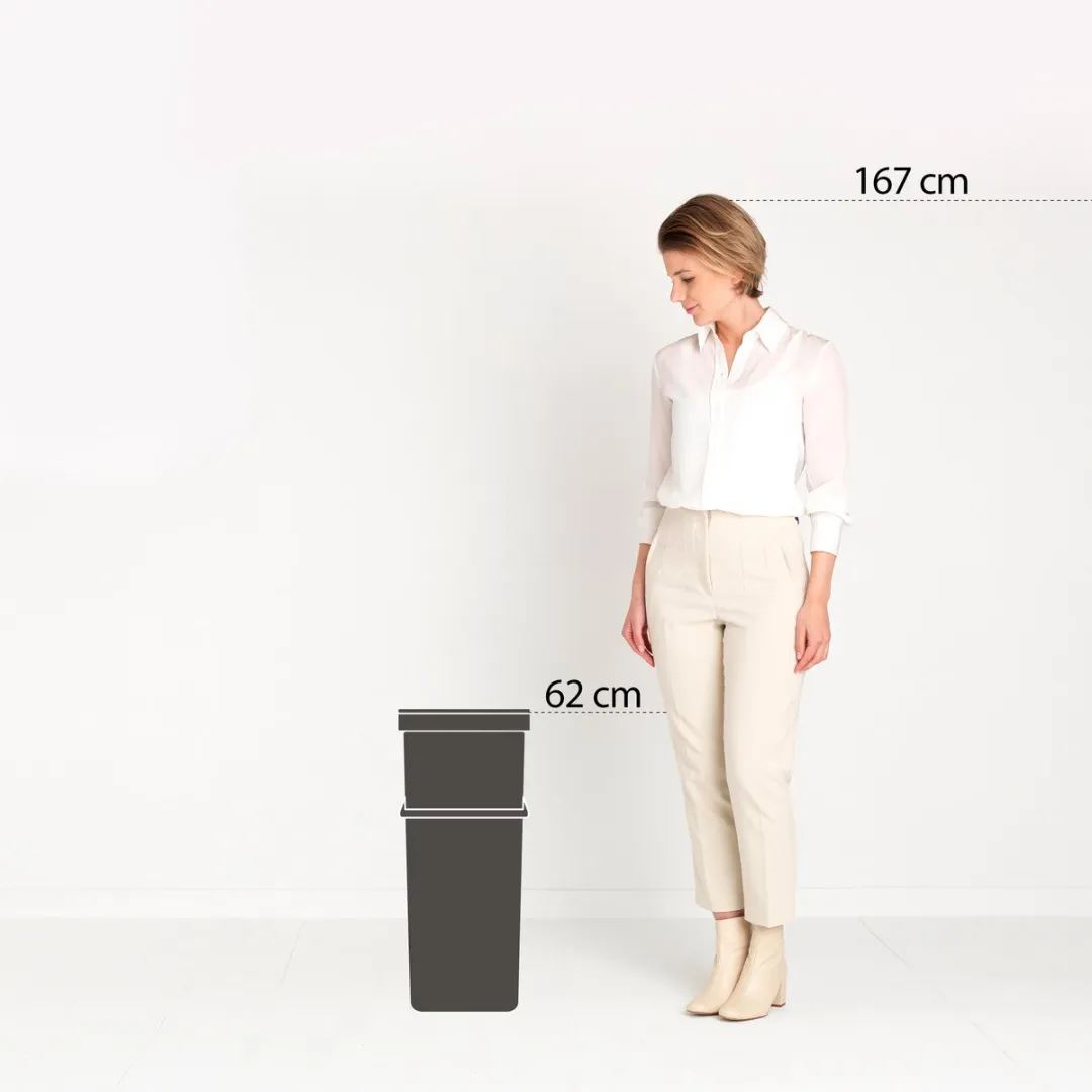 Brabantia Sort & Go Prullenbak 40L - Soft Beige