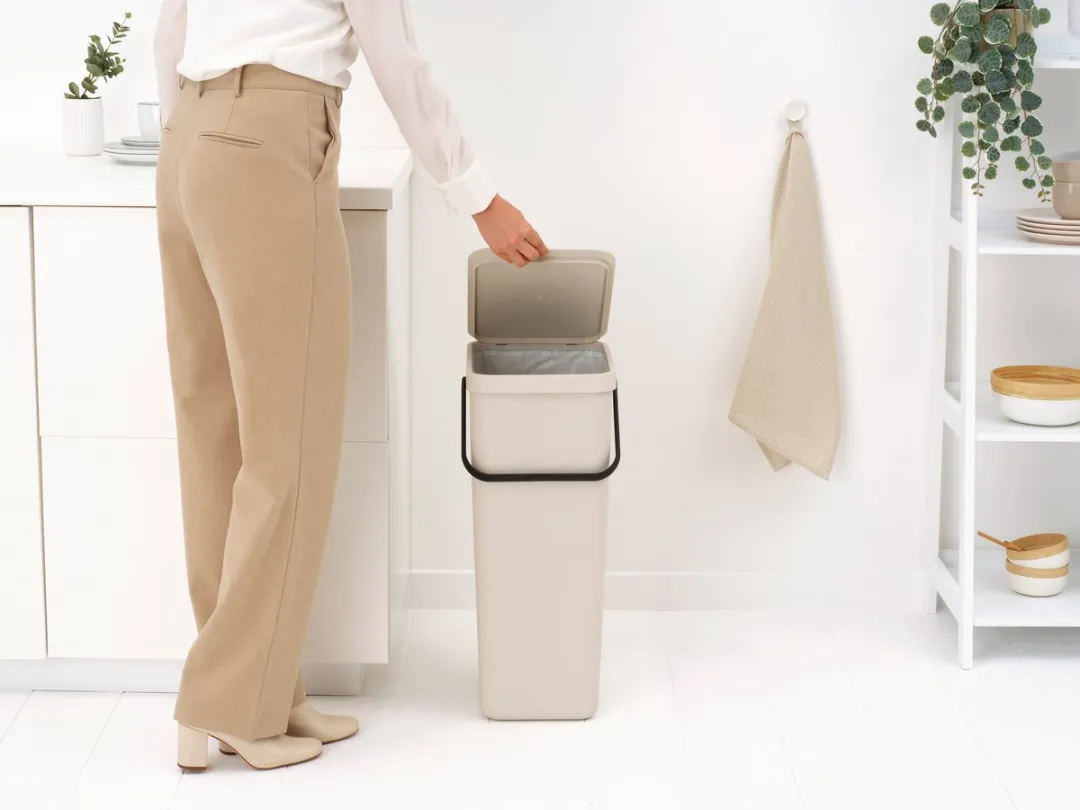 Brabantia Sort & Go Prullenbak 40L - Soft Beige