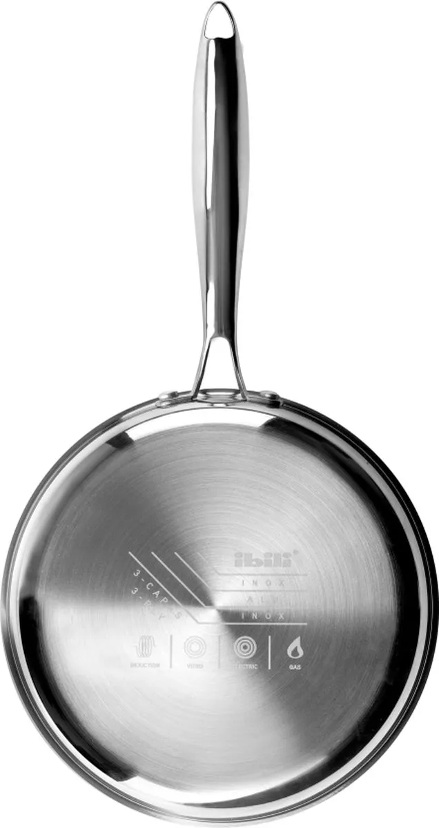 Ibili Triply Koekenpan 24cm - Rvs Hoogglans