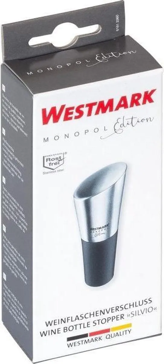 Westmark Silvio Wijnstopper - Zilver