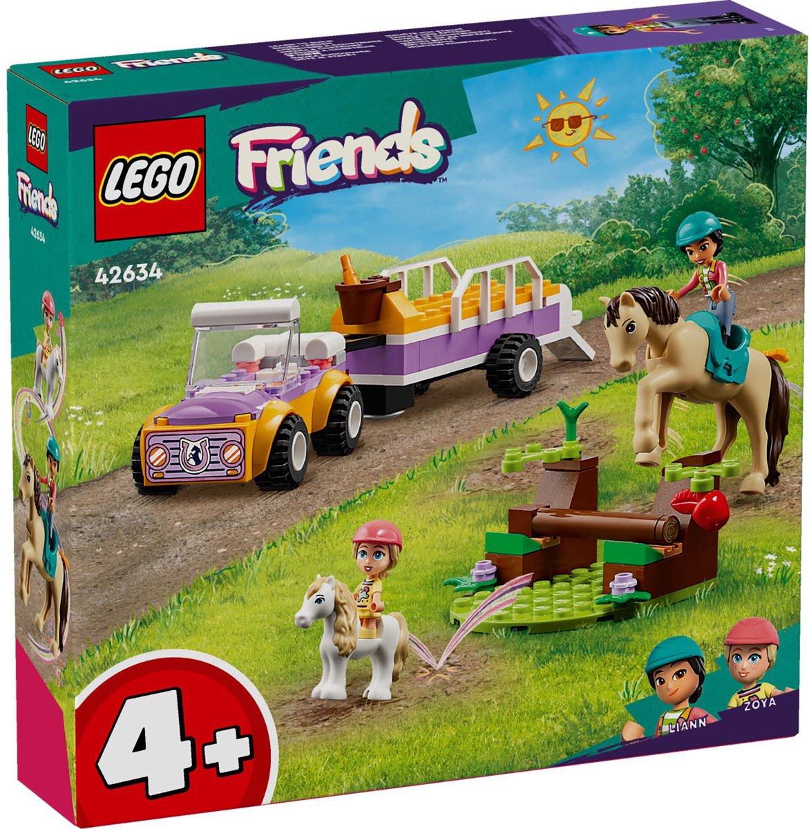 LEGO Friends Paard en pony aanhangwagen - 42634