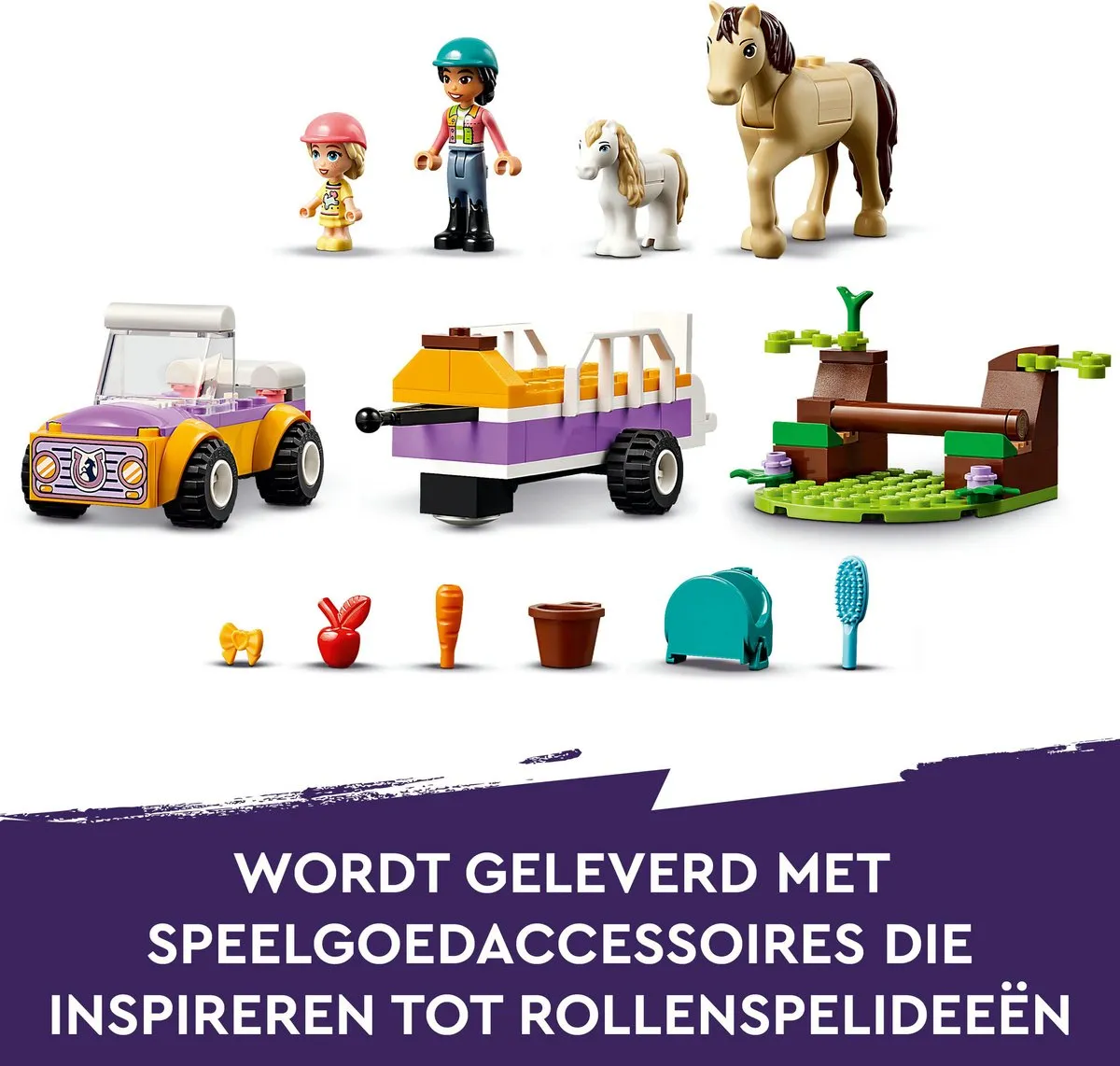 LEGO Friends Paard en Pony Aanhangwagen 42634 - 105 Stukken