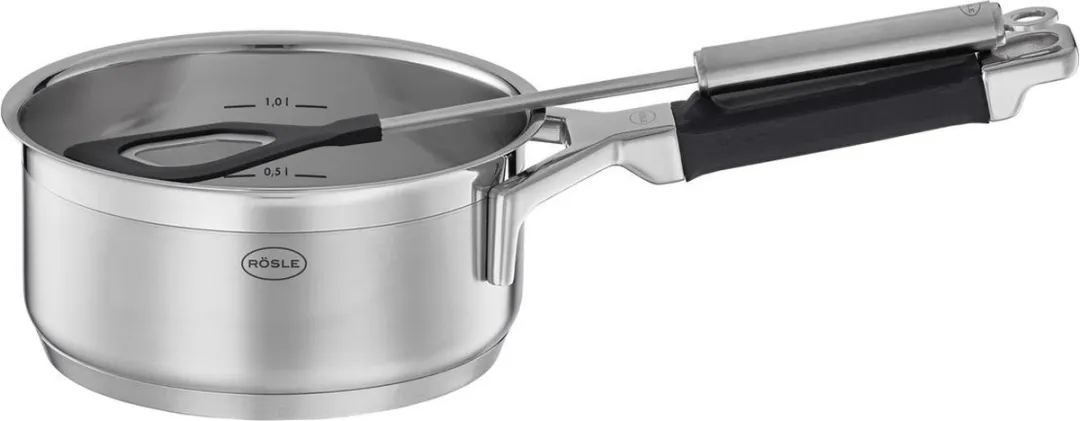 Rösle Silenco Pro Steelpan 16cm - 1.4L - Zilver - afbeelding 6 van 6