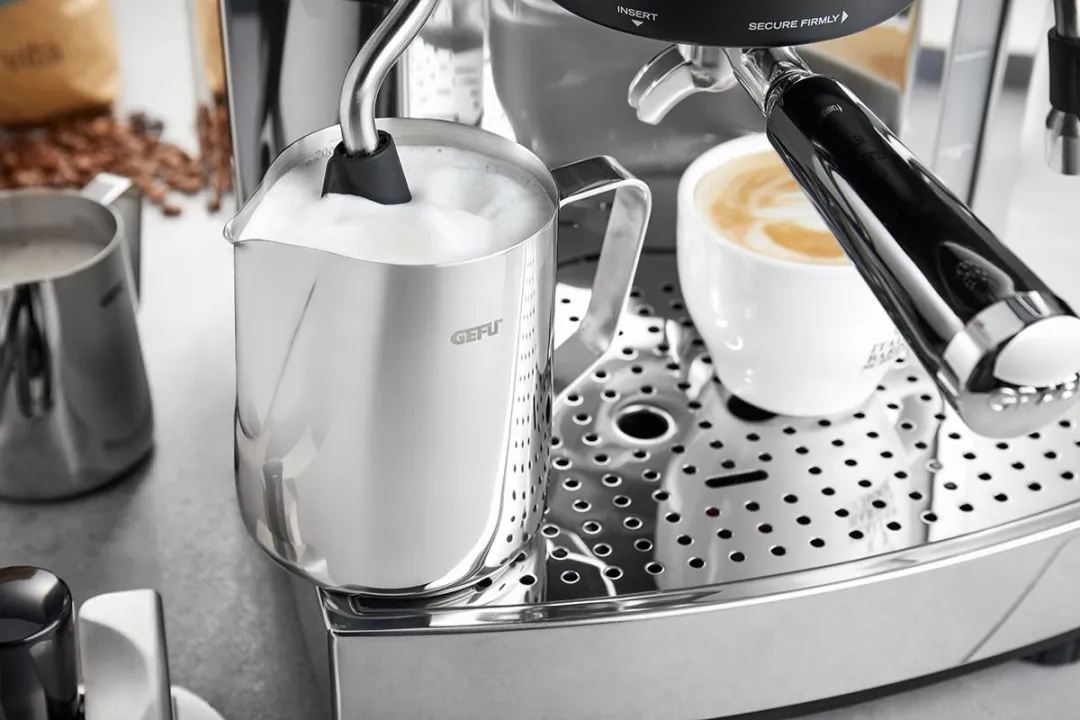 GEFU Barista Melkopschuimbeker 350ml - Roestvrijstaal