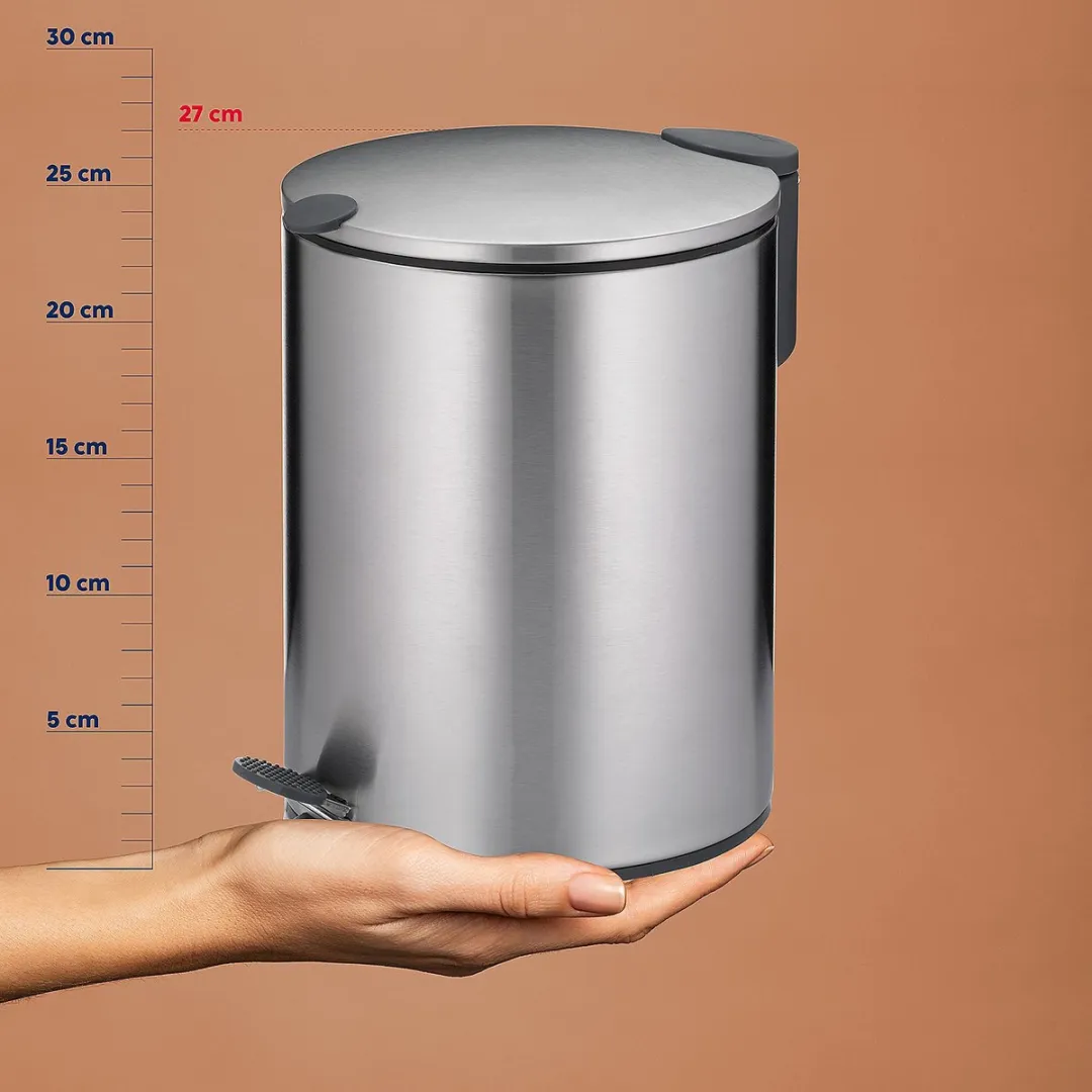 Kela Pedaal Afvalemmer 5L - Zilver MPN 23703 - afbeelding 6 van 6