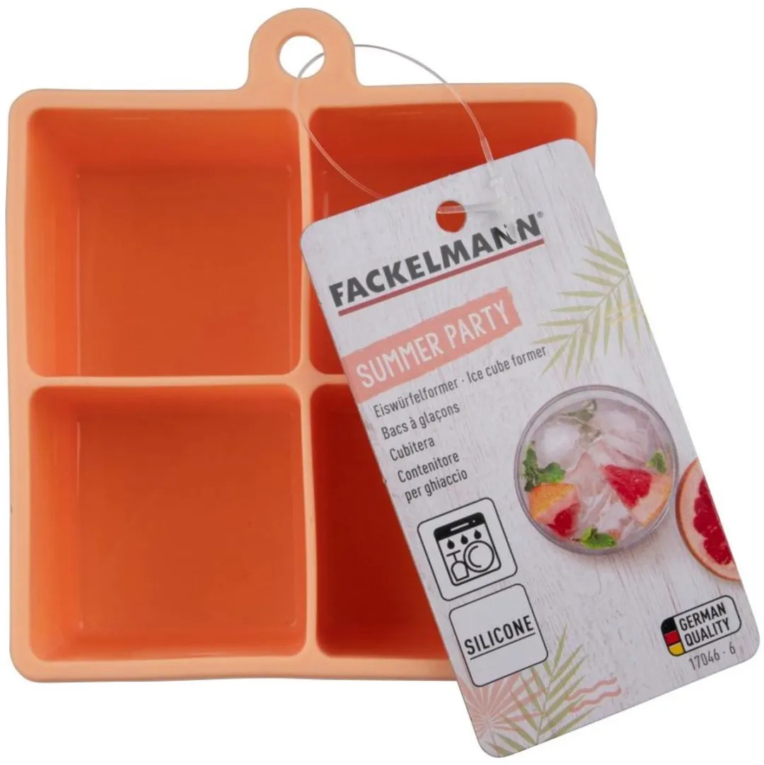 Fackelmann Siliconen IJsblokjesvorm Koraal 9,5x4,5x4,4cm - afbeelding 5 van 6