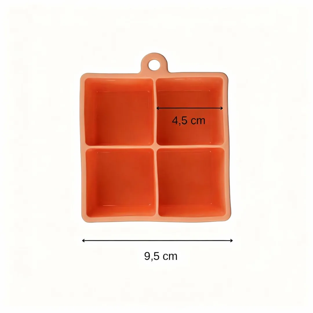Fackelmann Siliconen IJsblokjesvorm Koraal 9,5x4,5x4,4cm - afbeelding 2 van 6