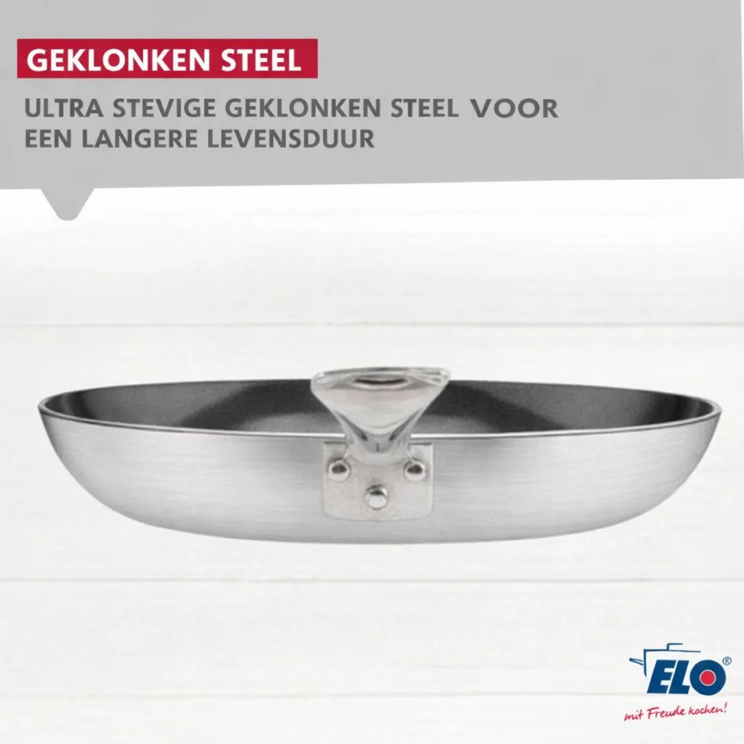 Fackelmann Elo 9803650 Set Aluminium Pannen 32cm & 28cm - Keramiek - Zwart/Grijs