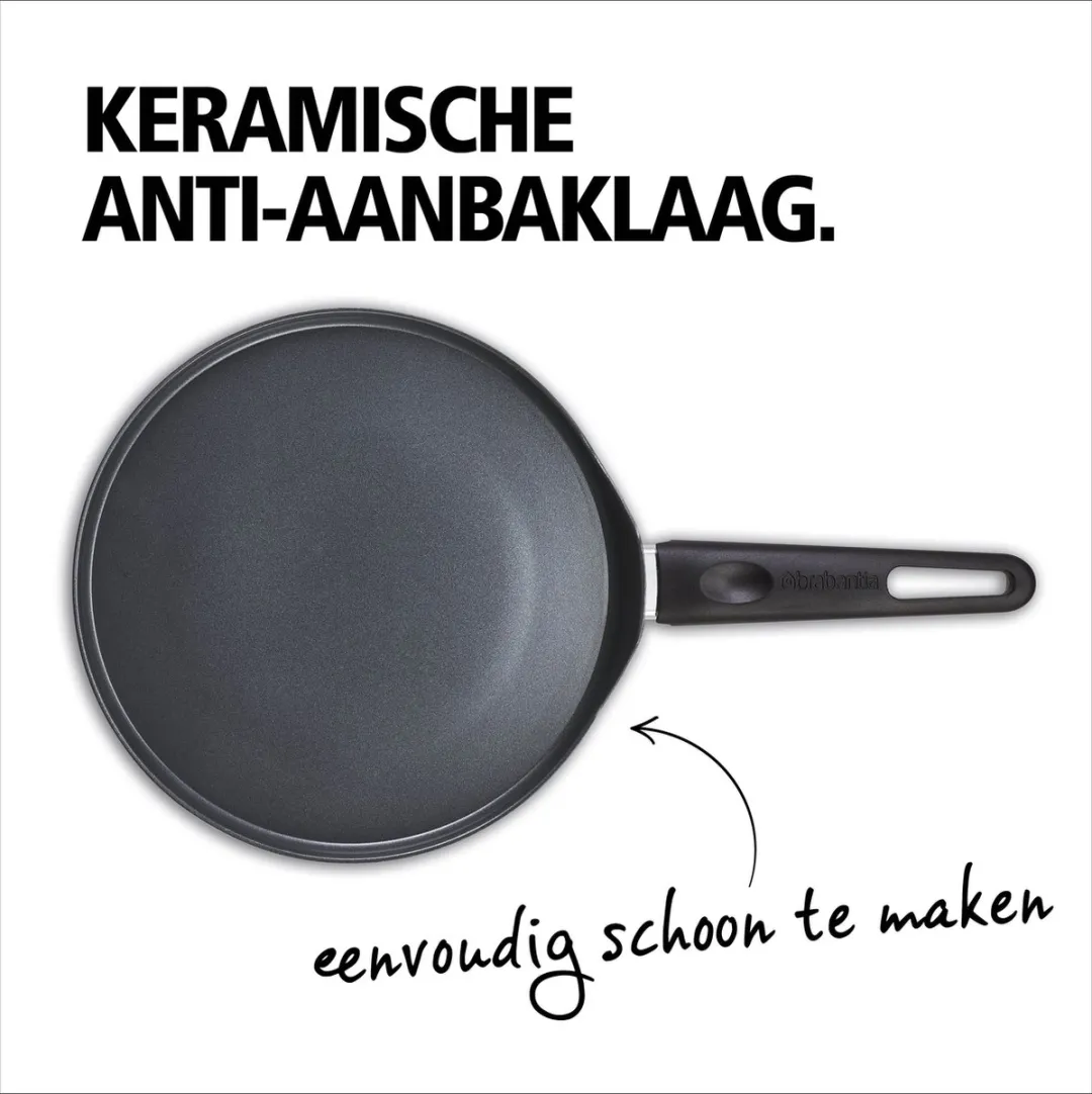 Brabantia INDU+ Pannenkoekenpan 24cm - Grijs