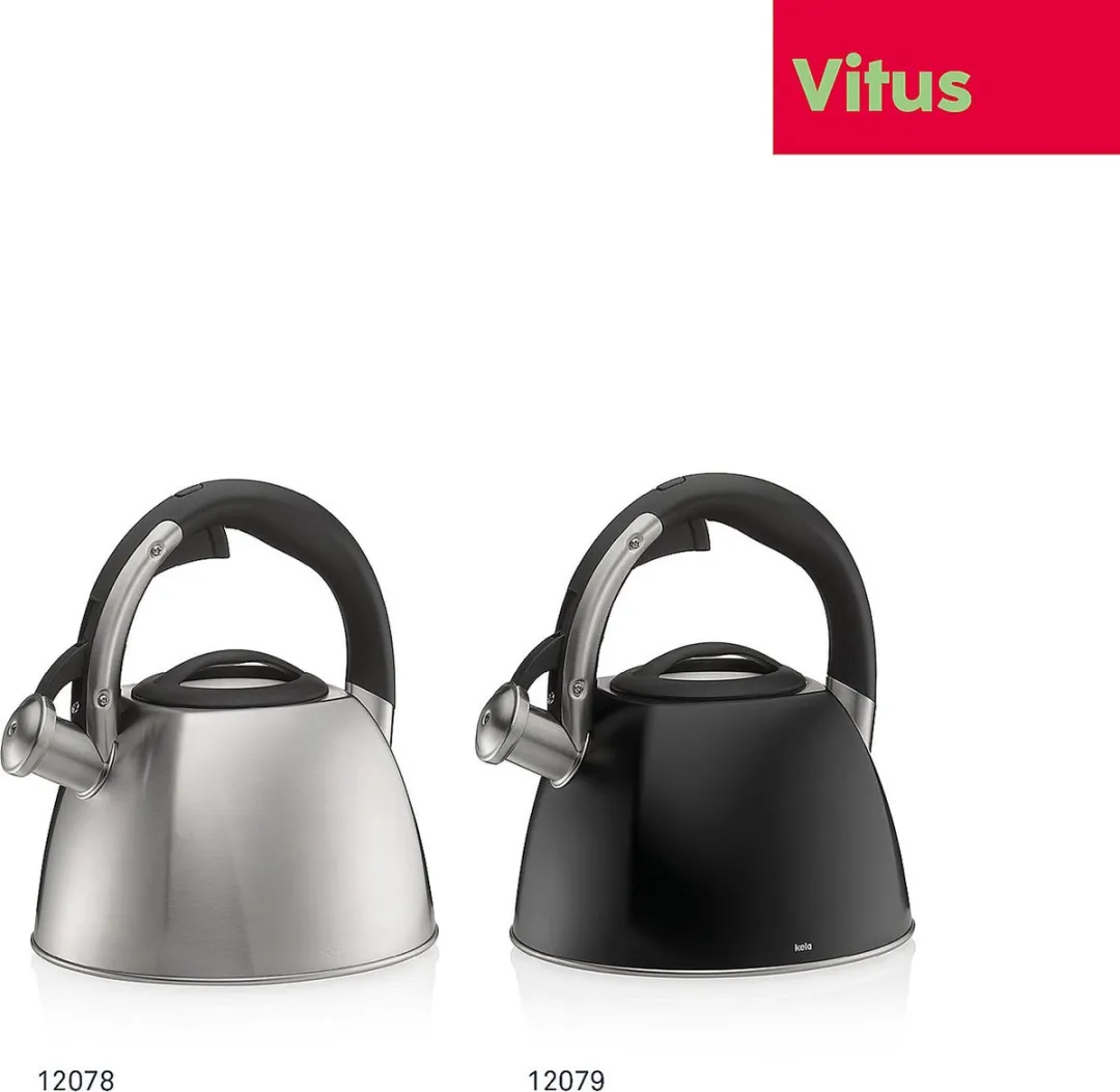 Kela Vitus Waterkoker 2,4L - 2400W - Zwart