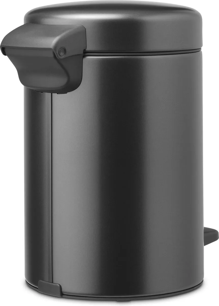 Brabantia NewIcon Prullenbak 3L - Confident Grey - afbeelding 3 van 6