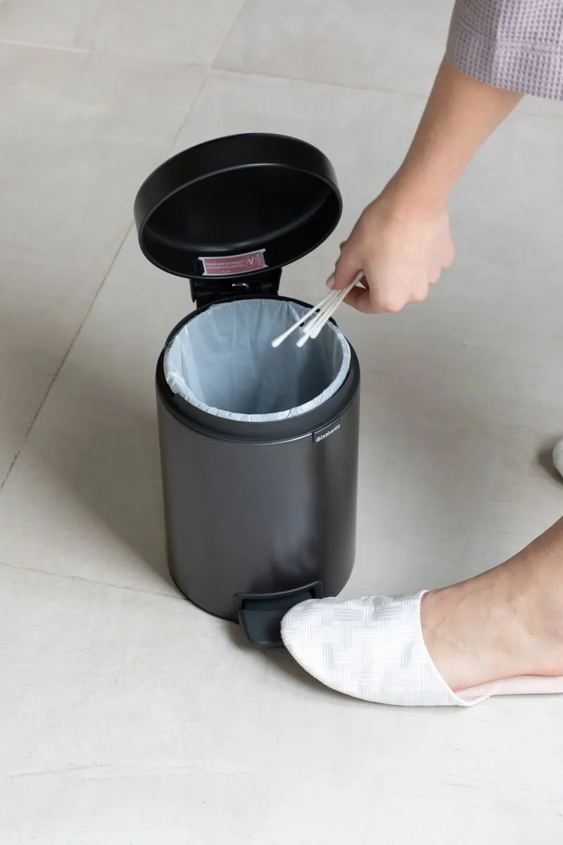 Brabantia NewIcon Prullenbak 3L - Confident Grey - afbeelding 5 van 6