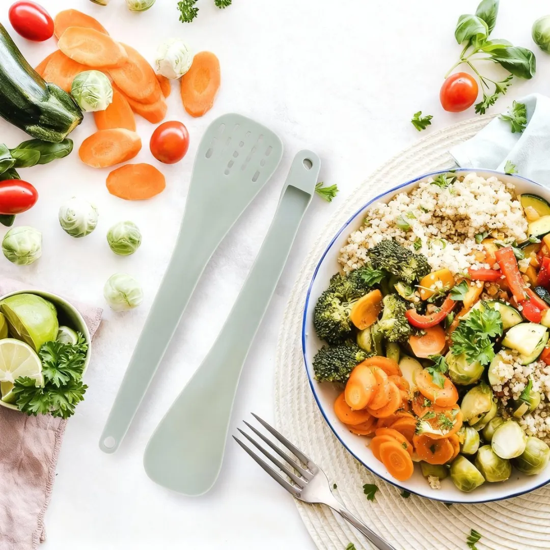 Fackelmann Clipbare Saladebestekset 682362 - Lichtgroen