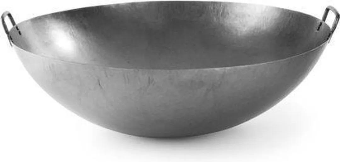 HENDI Wokpan 71cm - Plaatstaal - RVS