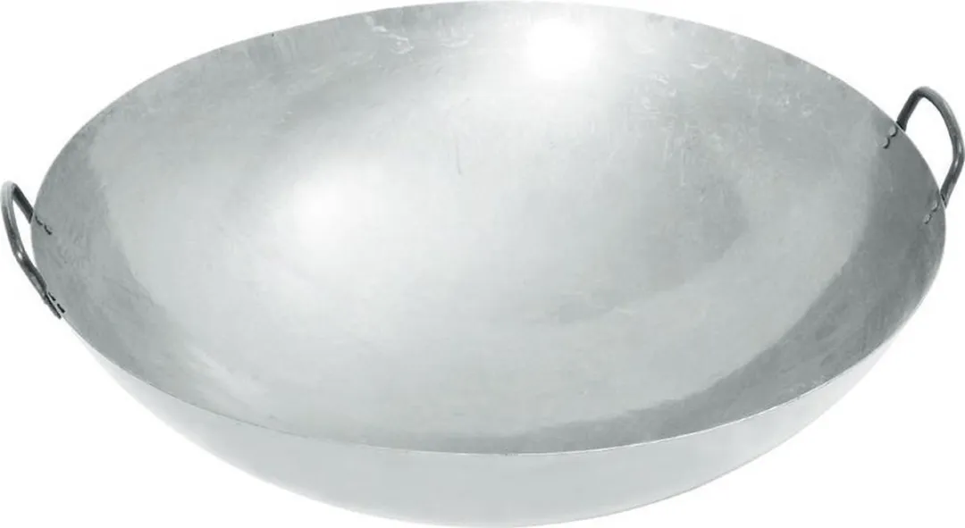 HENDI Wokpan 71cm - Plaatstaal - RVS