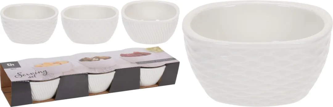 Excellent Houseware Snackschaalset Porselein