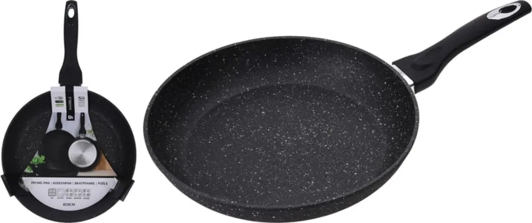 Excellent Houseware Koekenpan 28cm - Inductie - Non-stick - Zwart