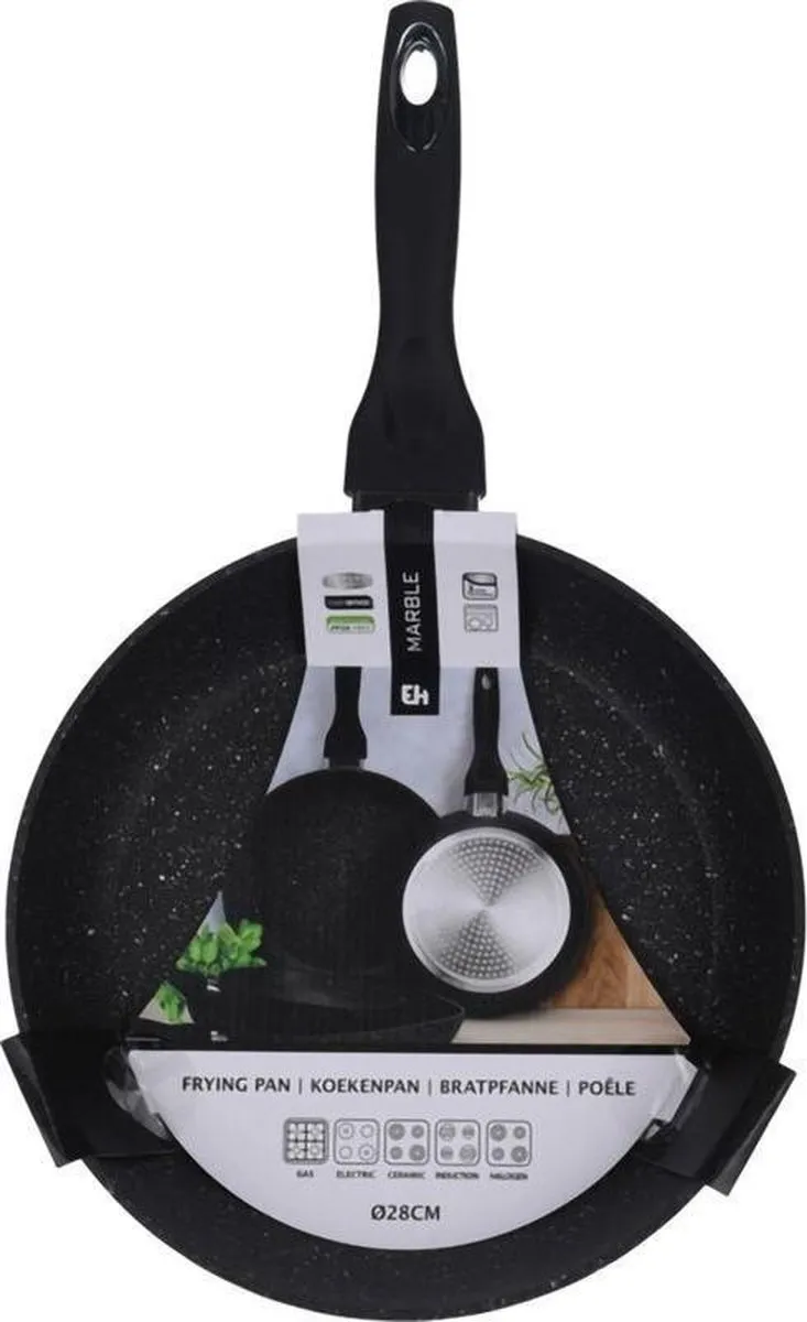Excellent Houseware Koekenpan 28cm - Inductie - Non-stick - Zwart