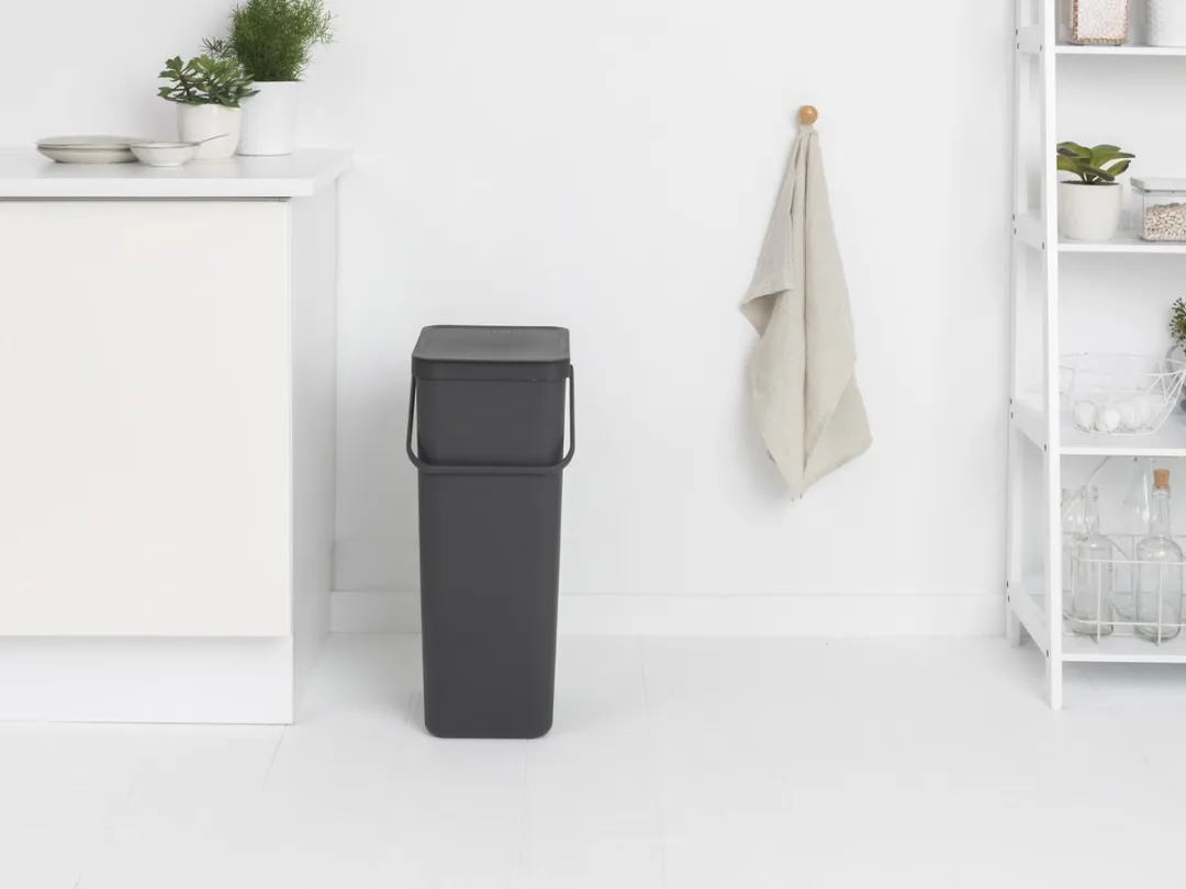 Brabantia Sort & Go Prullenbak 40L - Dark Grey